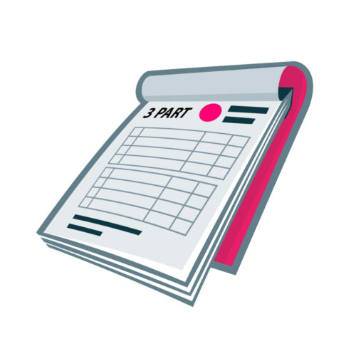 Grammer A5 3 Part NCR icon